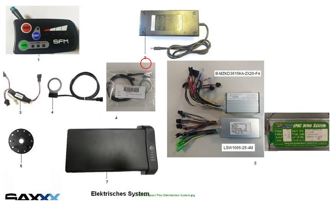 SFM / Sachs | SAXXX City light Plus | ZX031_36 "Ladegeraet m.SchuKo Stecker-T...