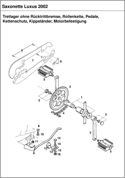 Saxonette Luxus Handstart Federgabel