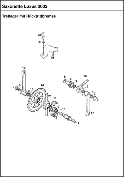 Saxonette Luxus Handstart Federgabel