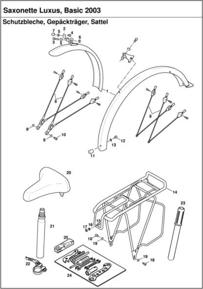 Saxonette Basic E-Start Federgabel