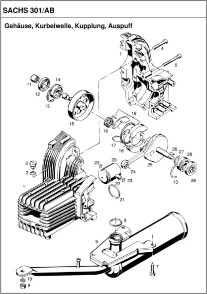 Saxonette Basic Handstart Federgabel