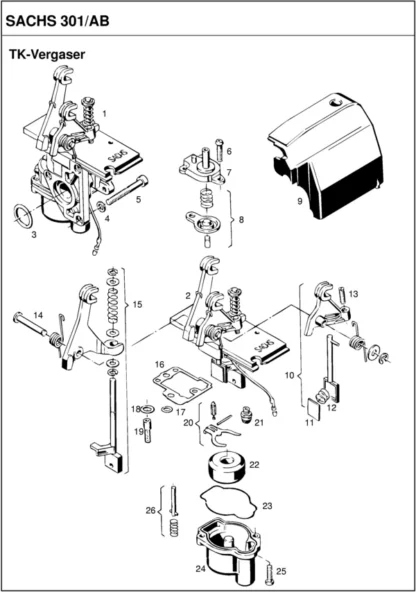 Saxonette Basic Handstart Federgabel