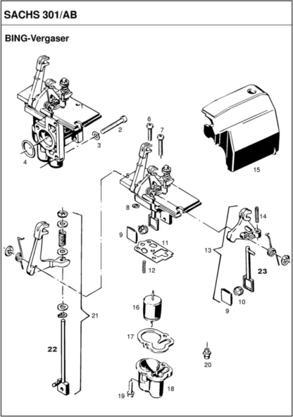 Saxonette Basic Handstart Federgabel