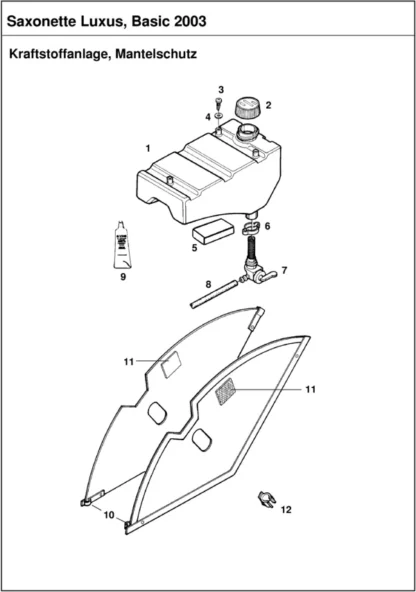 Saxonette Basic Handstart Federgabel