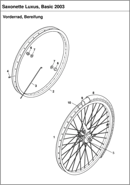 Saxonette Basic Handstart Federgabel