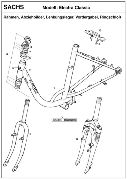 Electra Classic 7-Gang 7 Ah Federgabel