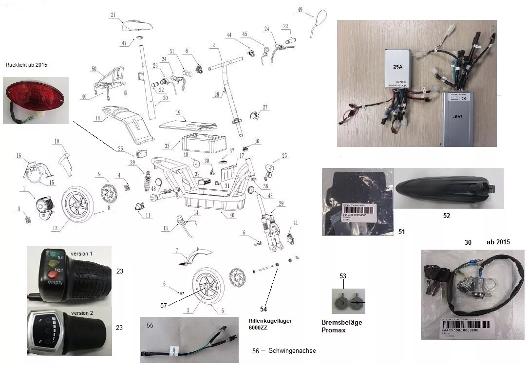 Federgabel schwarz SFM Oliver 500 ab 2015